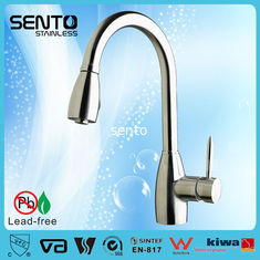 China Single lever pull out sink mixer upc kitchen faucet supplier