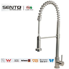 China Modern home faucet single handle pull out kitchen mixer supplier