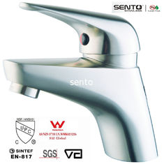 China SENTO stainless bathroom faucet with watermark supplier