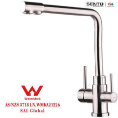 China 304 stainless steel Faucet Europ SUS316 Material Single Handle Tap Water Filter Tap Satin Mixer Brush Finish supplier