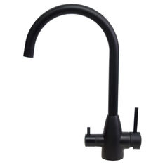 China Black Stainless Steel 304/316 Material Double Handle Drinking Filtered Water Faucet  RO Faucet For Home Using supplier