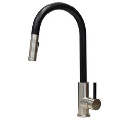 China Pull Out Faucet One Hole Kitchen Mixer Steel 304/316 material Sink Handle Sprayer Kitchen tap supplier