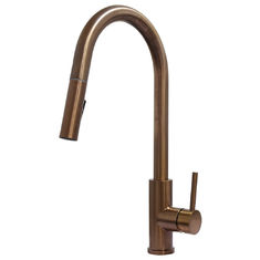 China Rose gold color kitchen faucet stainless steel 304/316 material water tap kithen mixer with copper colour supplier