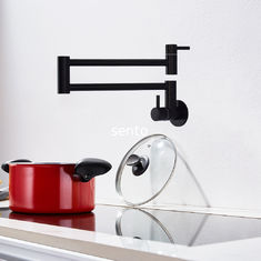 China Newest Wall Mounted Pot Filler Water Tap Stainless Steel 304/316 Material Kitchen Sink Faucet supplier
