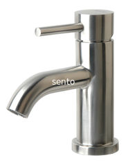 China 304 Stainless Steel Faucet Single Handle Face Wash Faucets Mixers Taps Brush Basin Faucets Vanity Tap supplier