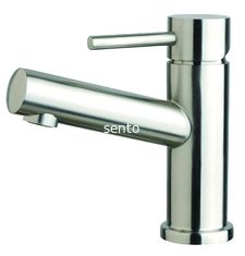China North-Europe Style Bathroom Accessories Steel Mixer Tap Brush finished Basin Faucet supplier