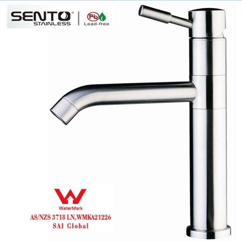 Satin finish Watermark Kitchen Faucet Mixer Inox Material BañO Grifo
