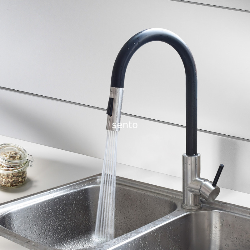 Nano Black Color Mixer Good Quality Kitchen Tap Modern Shower