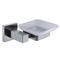 Square design Single Tumbler Holder SUS304 Stainless Steel Bathroom Accessories Wall mounted Brushed supplier