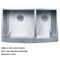 Stainless steel Double Bowl One Piece Kitchen Sink and Countertop sink supplier