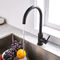 Matte Black Goose Neck Kitchen Faucet Single Handle Kitchen Faucet Steel 304/316 Material supplier