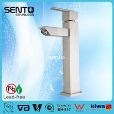 China Hot sales new standerd stainless steel water mixer square basin faucet supplier