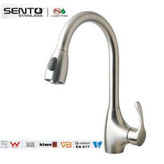 China Home used stainless steel single lever pull out basin tap supplier