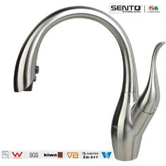 China Modern pull out kitchen mixer swan kitchen faucet supplier