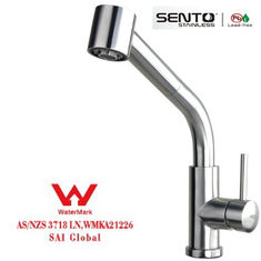China SENTO Lead free pull out kitchen sink watermark faucet for home supplier
