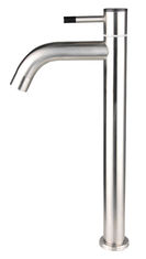 China Modern design stainless steel single lever basin faucet with spout supplier