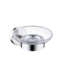China Stainless steel shopping round design bathroom accessories wall mount soap holder supplier