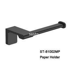 China Stainless steel good quality Wall Mounting Paper Holder Toilet Paper Roll Holder Black Color supplier