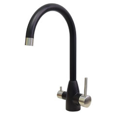 China Filtered Water Mixer Tap Stainless Steel 304/316 Appliance Durable Kitchen Faucet With Black Finished supplier