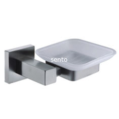 China bathroom design stainless steel Satin wall mounted soap dish holder supplier