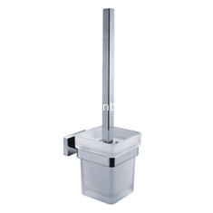 China Polishing Stainless Steel Square Toilet Brush Holder solid install supplier