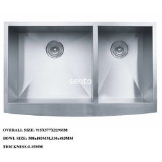 China Sanitaryware double bowl stainless steel handmade kitchen undermount sink kitchen sink supplier