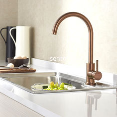 China PVD Coating Copper Color Surface Kitchen Water Faucet For Sink Stainless Steel 304/316 Faucet supplier