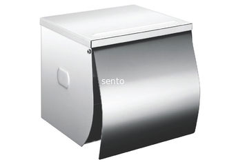 China Stainless Steel Hot Sell Roll Tissue Wall Mount Toilet Paper Dispenser with phoe shelv supplier