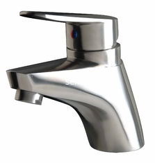 China Deck Mounted Basin Sink Faucet 304 Or 316 Solid Casting Body Tap Brush silvor mixer supplier
