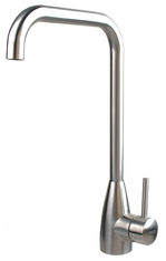 China New Design 304 Stainless Steel Brushed Satin Taps Single Handle Basin Faucet supplier