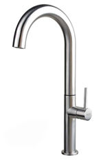 China hot and cold mixer brushed single handle washing tap basin bathroom faucet supplier