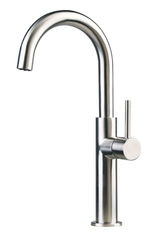 China Steel 304 Sanitary Wares Single Handle Sink Faucet Bathroom Cabinet Mixer Tap supplier