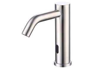 China Stainless Steel 304 Material  hospital faucet sensor mixer tap satin finished pubic place mixer supplier