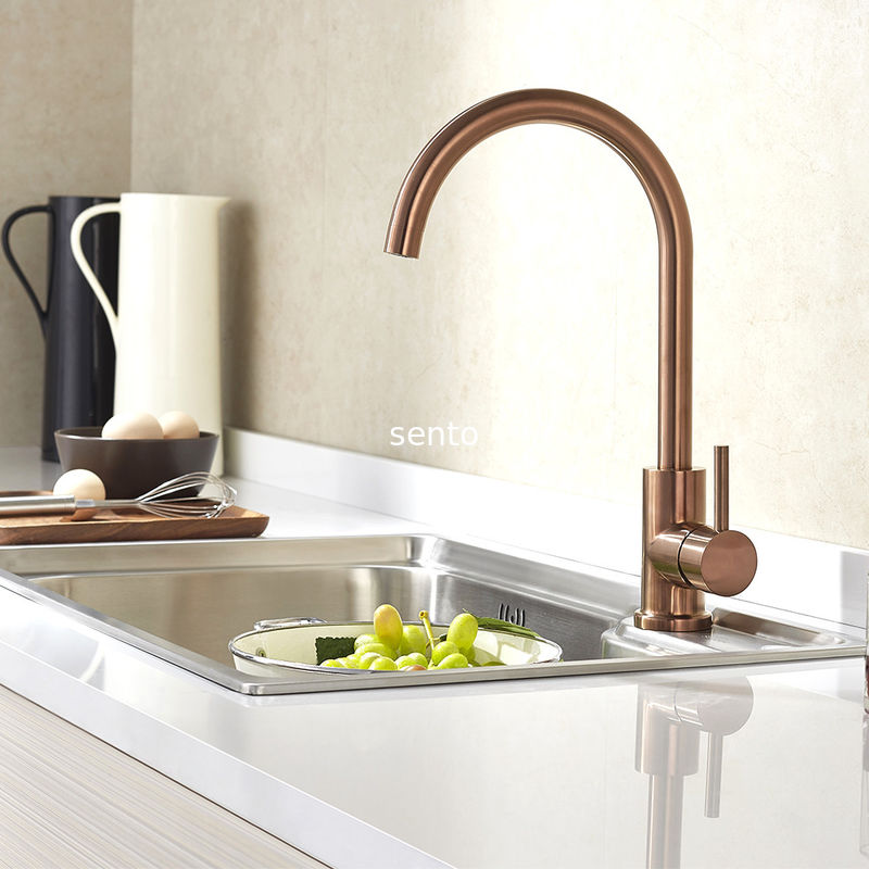 Pvd Coating Copper Color Surface Kitchen Water Faucet For Sink Pvd Coating Copper Color Surface