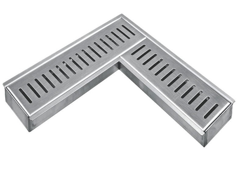 Bathroom Shower Room L-Shape Floor Drain Multi-Specification Brushed ...