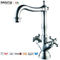 Classic design Dual lever sink mixer stainless steel faucet kitchen supplier