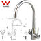 Good Quality SS304 Faucet Healthy SS316 Material Mixer Filtration RO tap brush finished for kitchen supplier