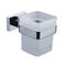 Polishing Stainless Steel Square Toilet Brush Holder solid install supplier