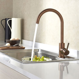 PVD Coating Copper Color Surface Kitchen Water Faucet For Sink Stainless Steel 304/316 Faucet supplier