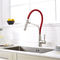 Sanitary Ware UPC Single Handle Stainless Steel Sink Taps Mixer Red Rubber Pull Out 2 Funtions Kitchen Faucet supplier