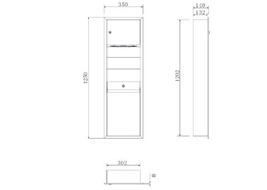 Stainless Steel bathroom tissue dispenser toilet Paper Towel Holder/Dispenser with Trash Waste Bin Combinations supplier