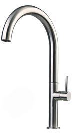 stainless steel  304 material Single Handle Hot and Cold Water Mixer Tap Bathroom Vanity Sink Faucets supplier