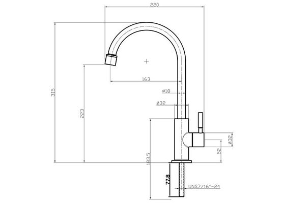 NSF steel 304 America tap Outdoor Sink Kitchen Or Washing Machine Used Single Cold Water Faucet supplier